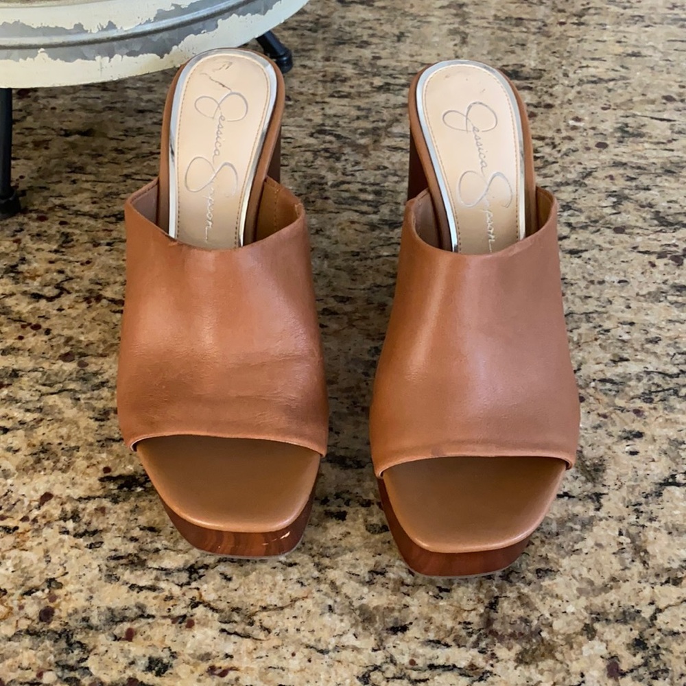 Jessica Simpson lather wedges